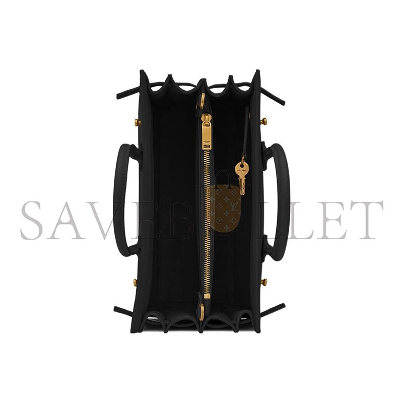 YSL SAC DE JOUR CALFSKIN CROSSBODY BAG BLACK 717448DTI0W1000 (32*25.5*15.5cm)